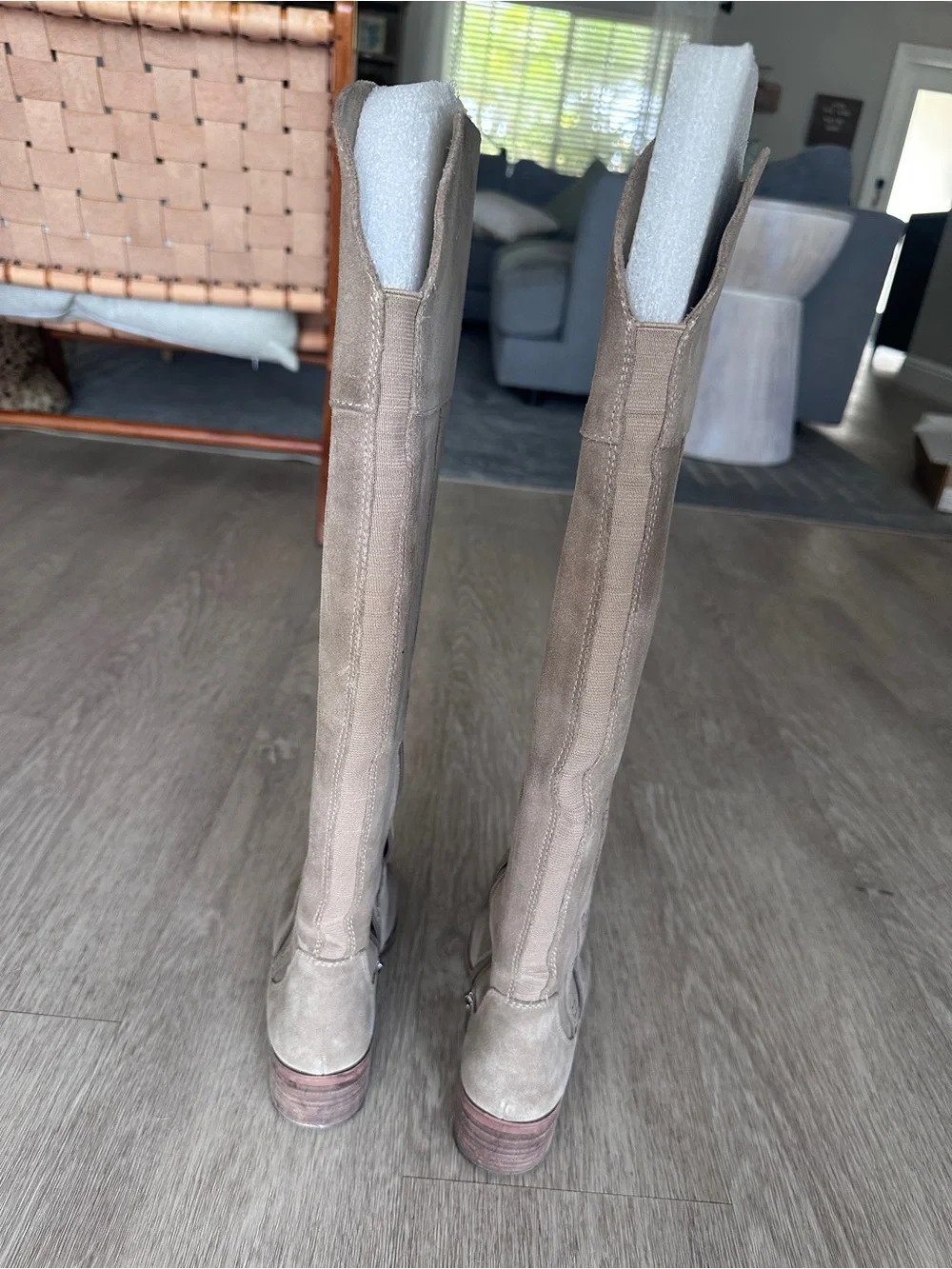 Vince Camuto Kochelda Boots - Over-the-Knee Suede Boots in Taupe